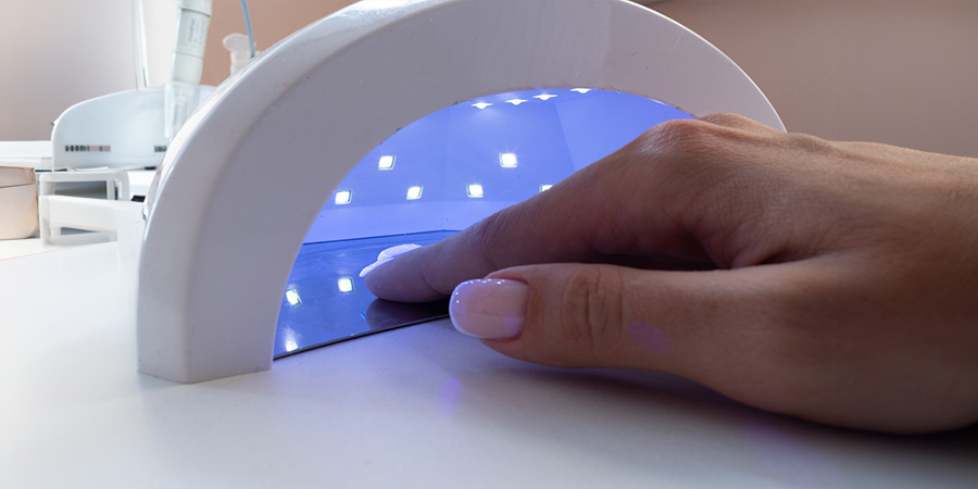uv-led-lamp-for-manicure-curing. UV LED lamp used for curing manicure