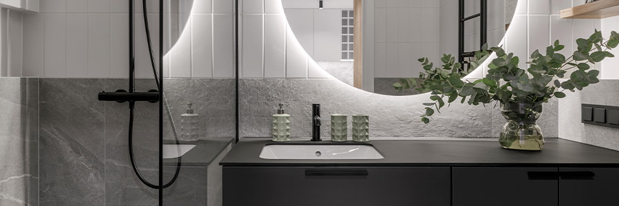 Practical guide for vanity lighting Backlit bathroom mirror