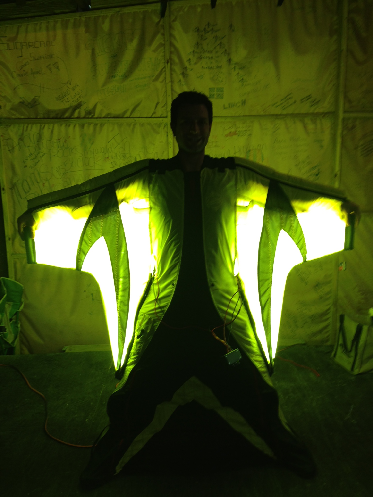 base jumping wingsuit lighting