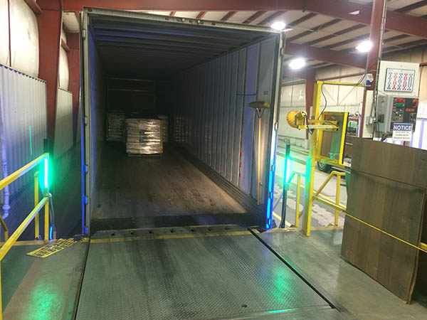 led truck dock lighting green strip light