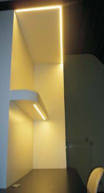 Under cabinet lighting for desks and work stations